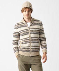 JOSEPH ABBOUD MOUNTAIN ポリモール×フェアアイル ニット