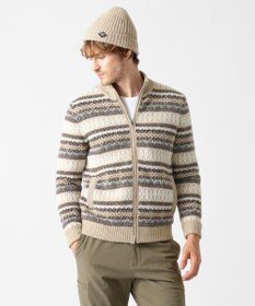 JOSEPH ABBOUD MOUNTAIN ポリモール×フェアアイル ニット