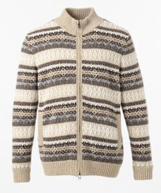 JOSEPH ABBOUD MOUNTAIN ポリモール×フェアアイル ニット