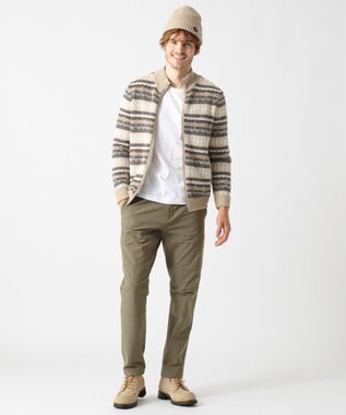 JOSEPH ABBOUD MOUNTAIN ポリモール×フェアアイル ニット ベージュ系7