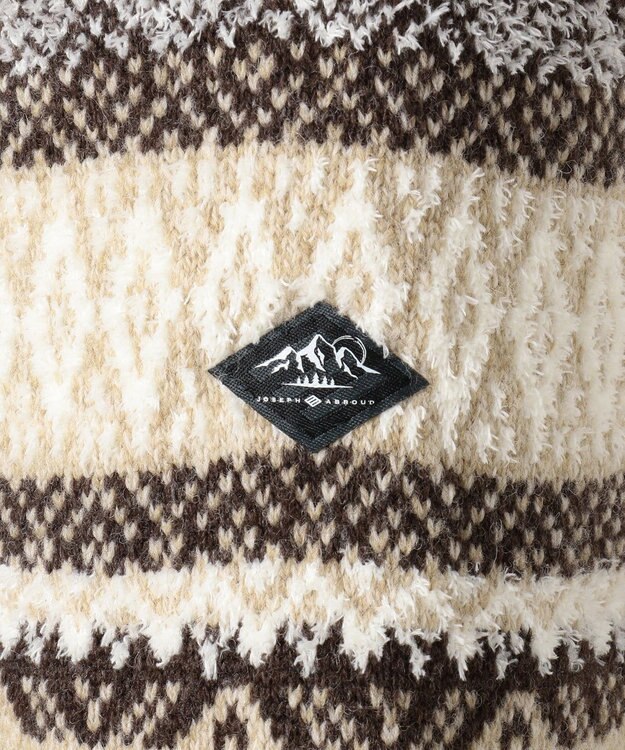 JOSEPH ABBOUD MOUNTAIN ポリモール×フェアアイル ニット ベージュ系7