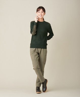 JOSEPH ABBOUD MOUNTAIN ポリプロピレンライト ニット カーキ系