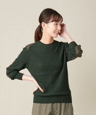 JOSEPH ABBOUD MOUNTAIN ポリプロピレンライト ニット カーキ系