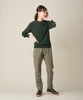 JOSEPH ABBOUD MOUNTAIN ポリプロピレンライト ニット カーキ系