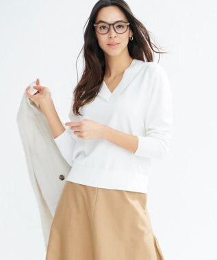 洗える プレミアムコットン Vネックニット 23区 L ファッション通販 公式通販 オンワード クローゼット 洗える プレミアムコットン Vネックニット 23区 L ファッション通販 公式通販 オンワード クローゼット