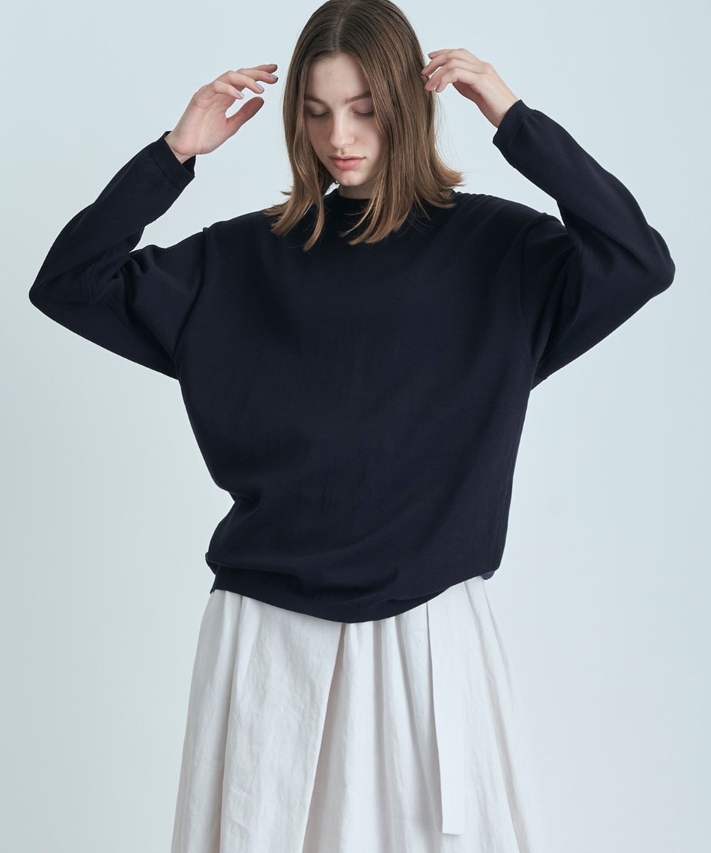 【オンワード】 ATON>トップス ORGANIC COTTON NATURAL DYE オーバーサイズセーター - UNISEX TOP GRAY 02 レディース 【送料無料】