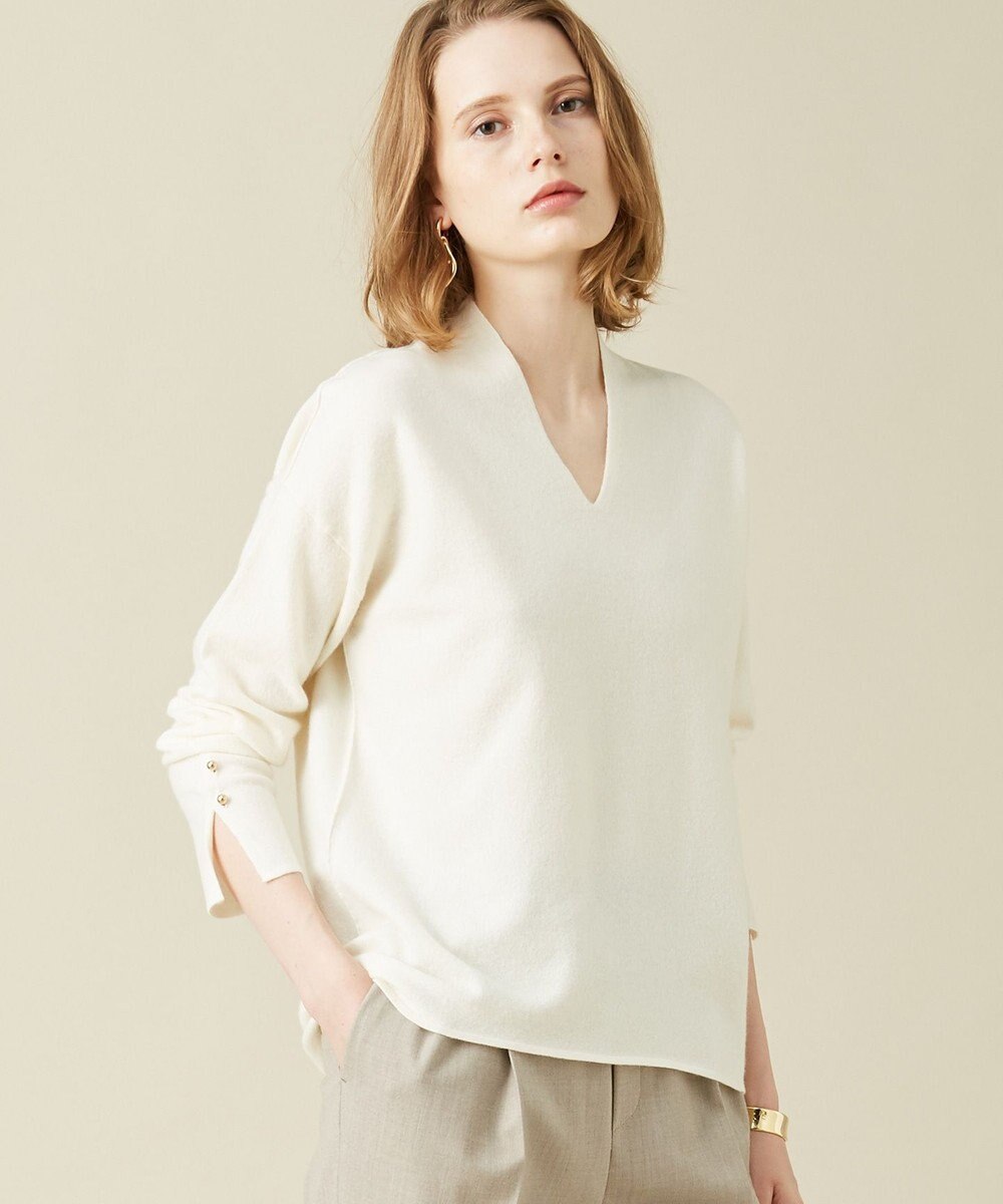 STORY11月号掲載】LISS / Vネックニット / BEIGE, | ファッション通販