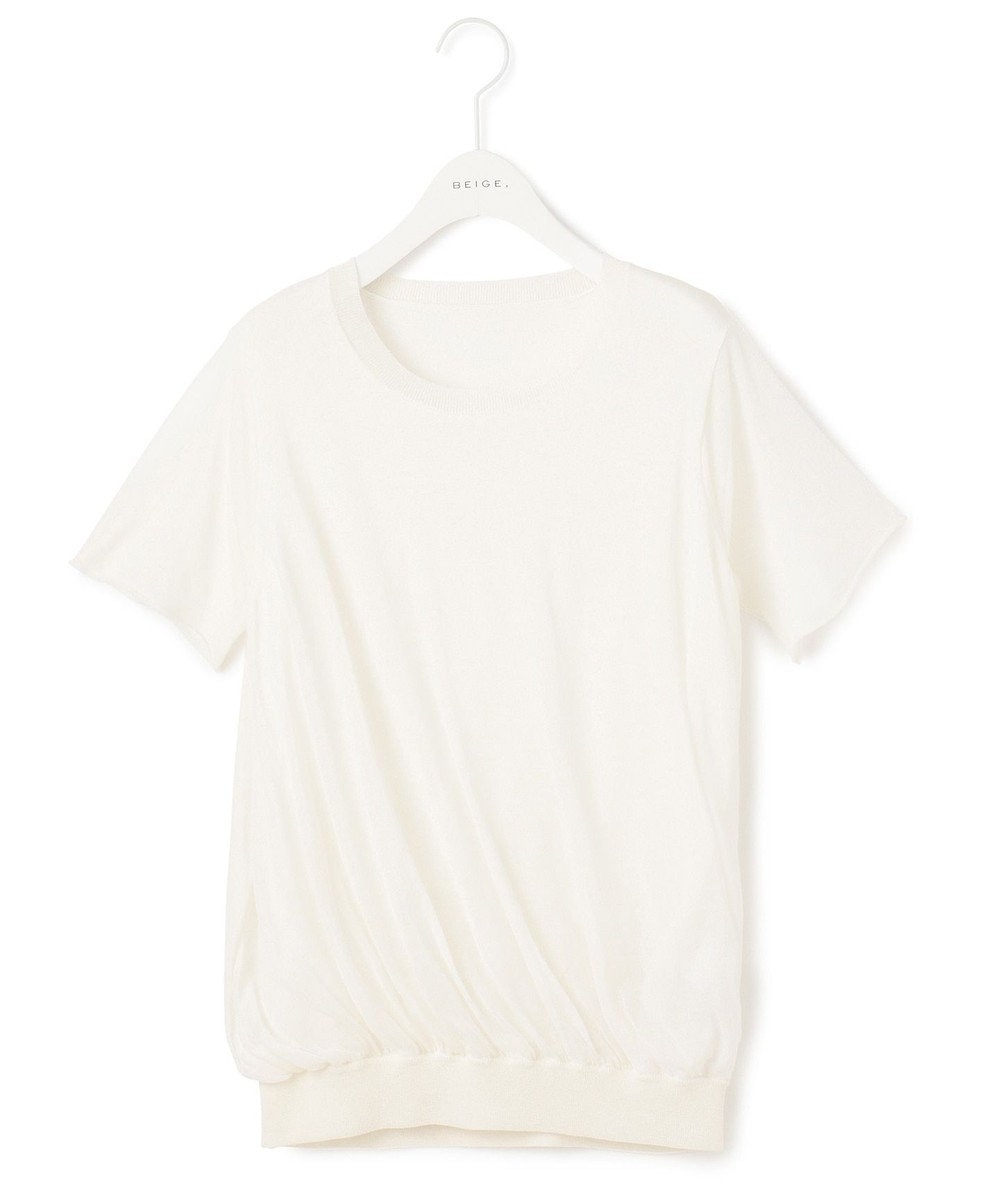 BEIGE， TRIX / ニットTシャツ ホワイト系