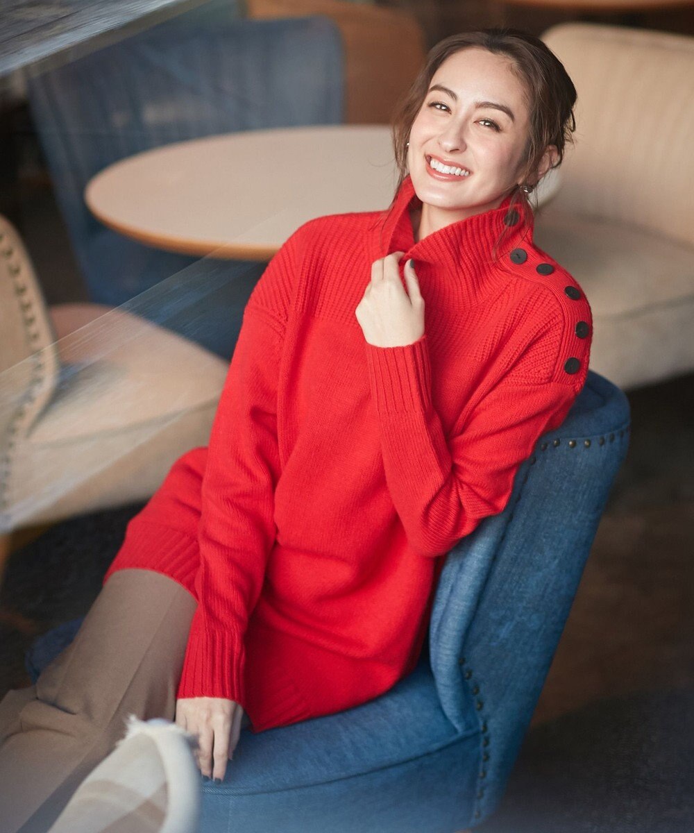 ニット人気投票第1位 Soft Cashmere Mix ボタンニット Icbファッション通販 公式通販 オンワード クローゼット