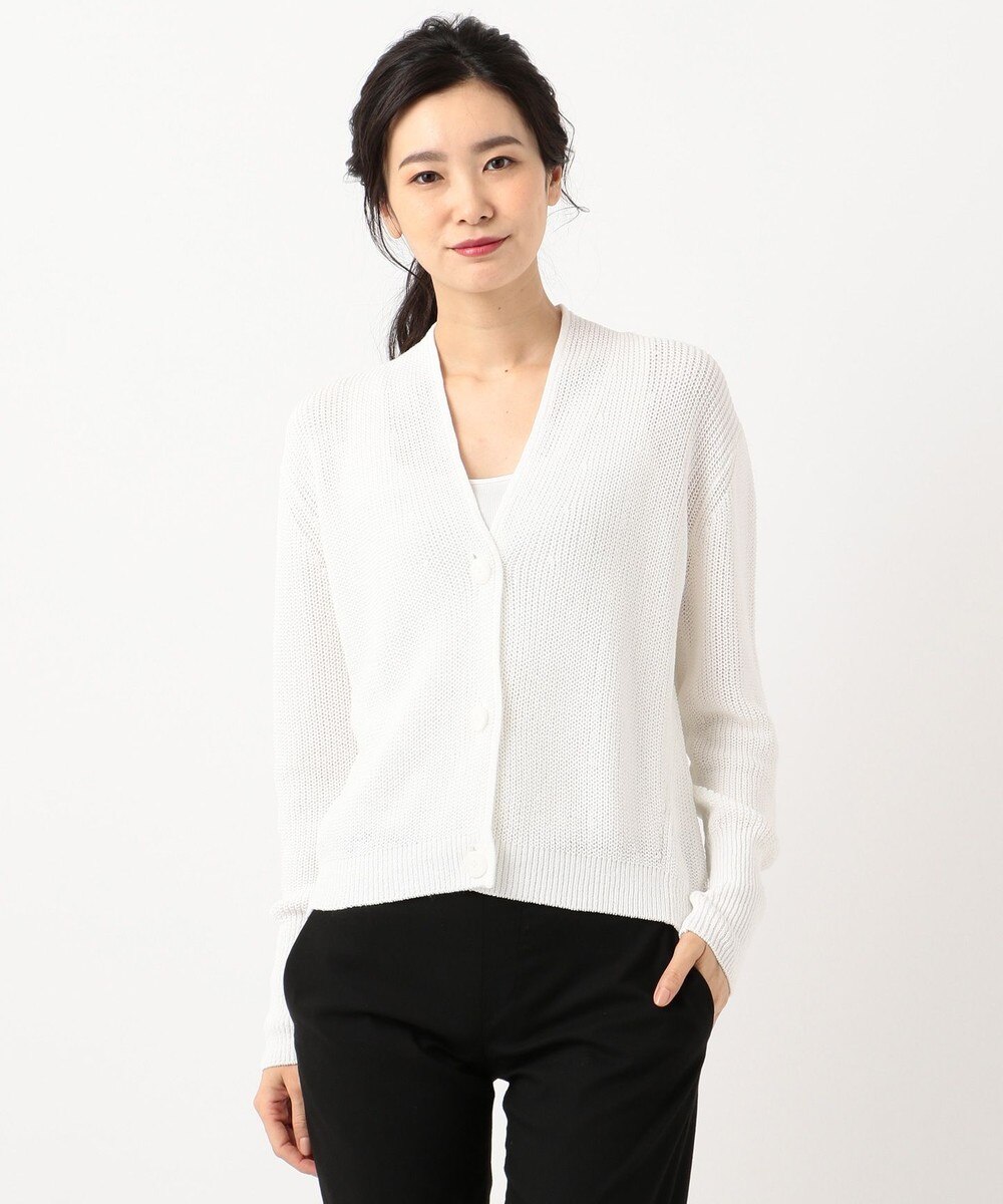 【オンワード】 ICB>トップス Paper Mix カーディガン ブラック S レディース 【送料無料】