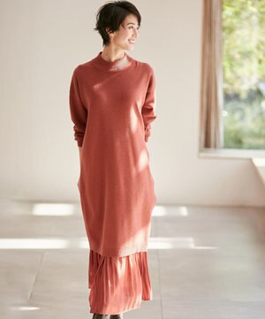 【LEE×スタイリスト福田麻琴さんコラボ】ニット×オーロラスカート セット