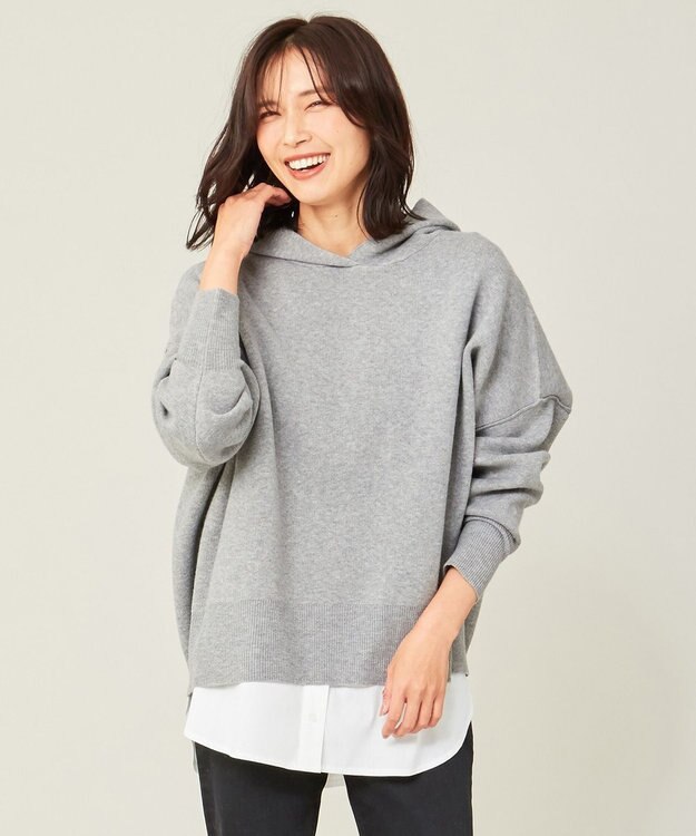 レイヤードニットパーカー セット Any Fam Lファッション通販 公式通販 オンワード クローゼット