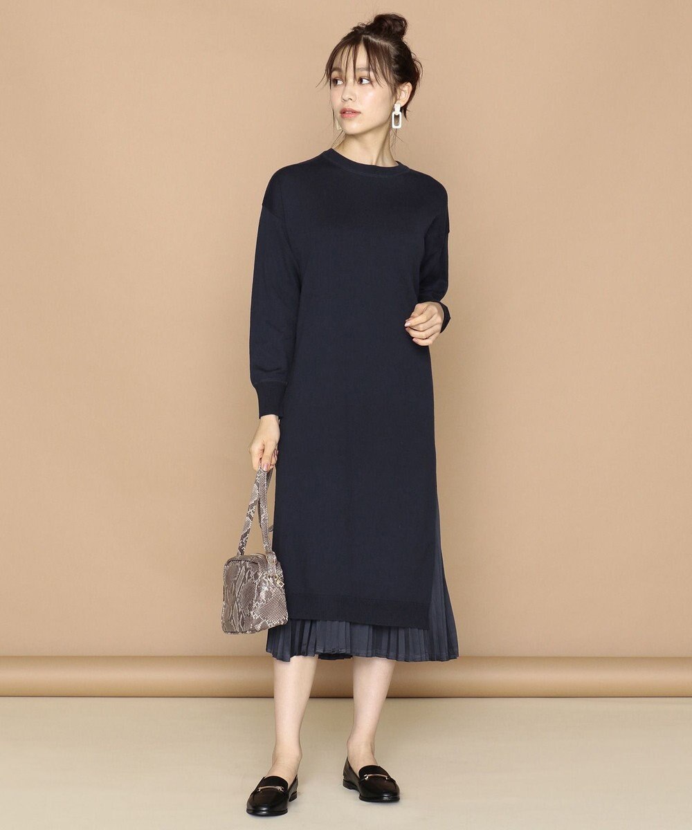 大人気につき追加生産決定 ロングプリーツセット ニットワンピース Any Fam ファッション通販 公式通販 オンワード クローゼット
