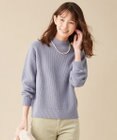 J.PRESS LADIES 【洗える】ウールブレンド片畦 ニット
