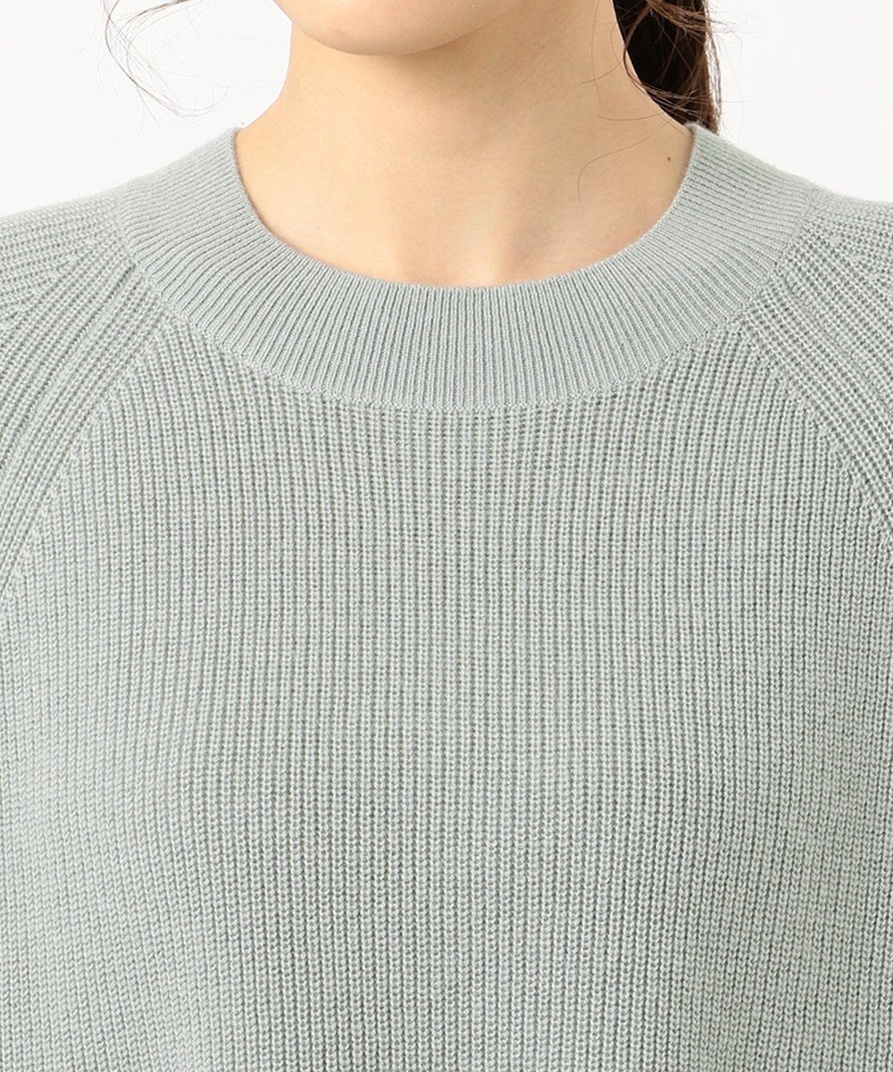 J.PRESS LADIES L 【WEB限定】洗えるSEMI WORSTED ポンチョ風 ニット 