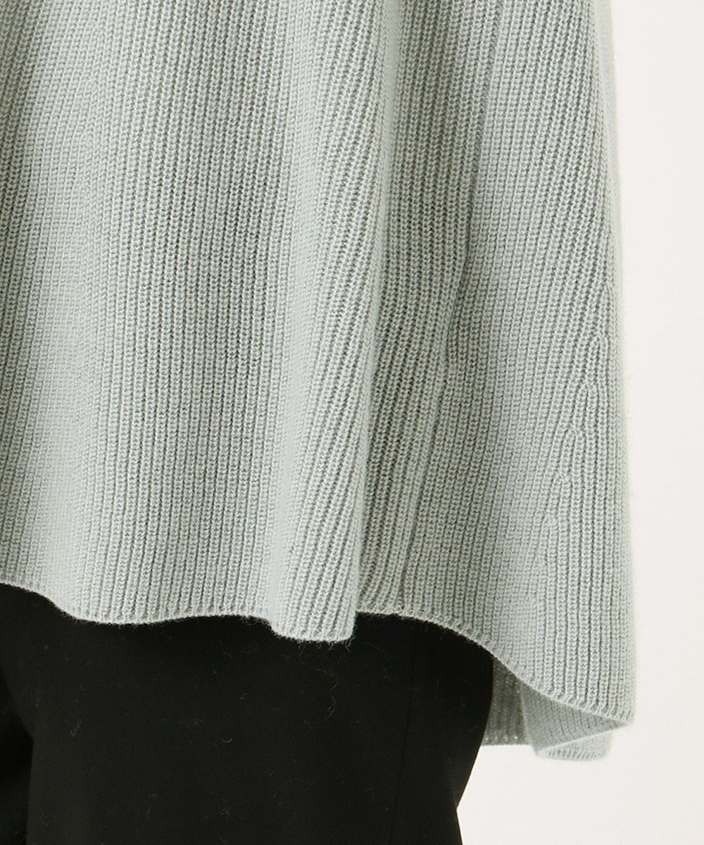 J.PRESS LADIES L 【WEB限定】洗えるSEMI WORSTED ポンチョ風 ニット 