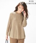 J.PRESS LADIES L 【WEB限定】洗えるSEMI WORSTED ポンチョ風 ニット