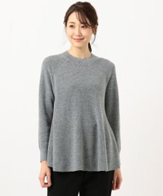J.PRESS LADIES L 【WEB限定】洗えるSEMI WORSTED ポンチョ風 ニット