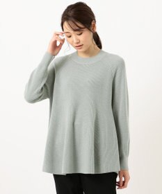J.PRESS LADIES L 【WEB限定】洗えるSEMI WORSTED ポンチョ風 ニット