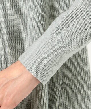 J.PRESS LADIES L 【WEB限定】洗えるSEMI WORSTED ポンチョ風 ニット グリーン系