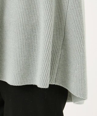 J.PRESS LADIES L 【WEB限定】洗えるSEMI WORSTED ポンチョ風 ニット グリーン系