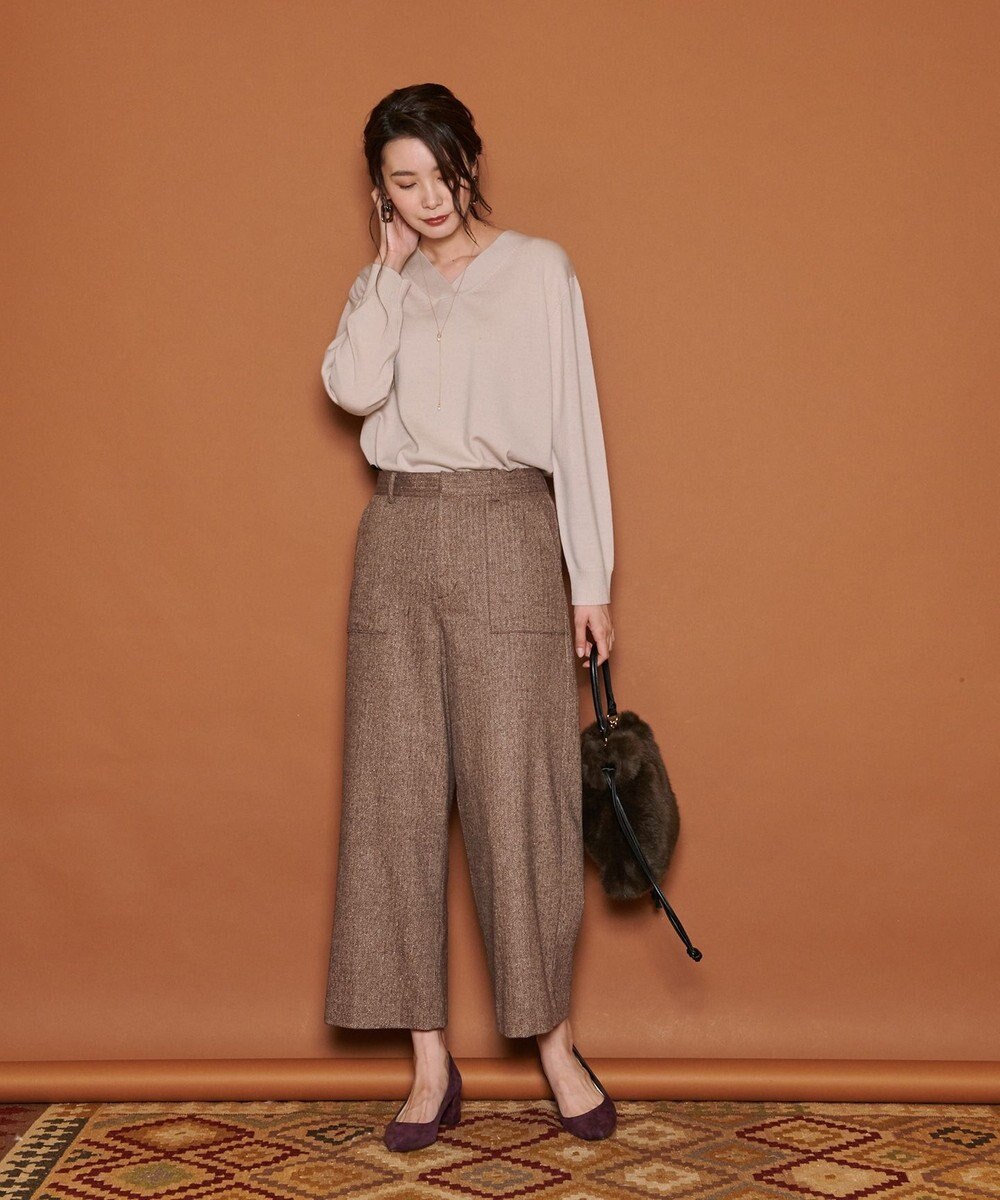 毛玉ができにくい Leonora Vネック ニット J Press Ladiesファッション通販 公式通販 オンワード クローゼット