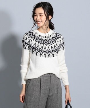 洗える】ノルディック ニット / J.PRESS LADIES L | ファッション通販