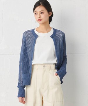 ラタンニット カーディガン