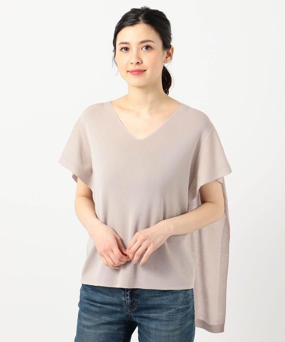 【オンワード】 SHARE PARK LADIES>トップス 【接触冷感】Vネックプルオーバー ダークブラウン 1 レディース 【送料無料】