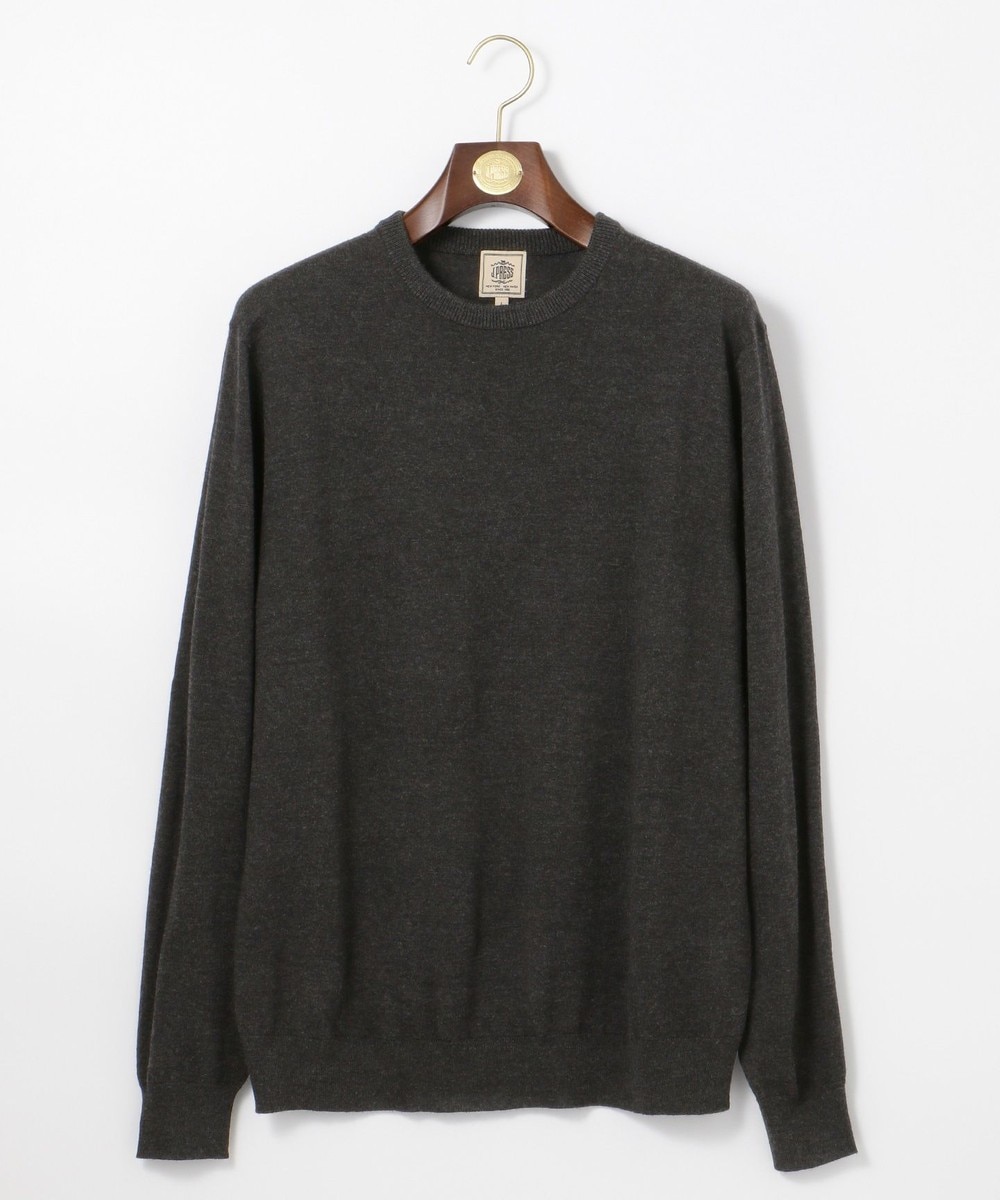 【オンワード】 J.PRESS MEN>トップス 【CASH WOOL】クルーネックニット グレー XL メンズ 【送料無料】