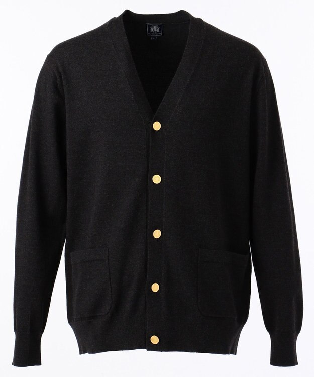 キャッシュウール / Vネック カーディガン / J.PRESS MEN  
