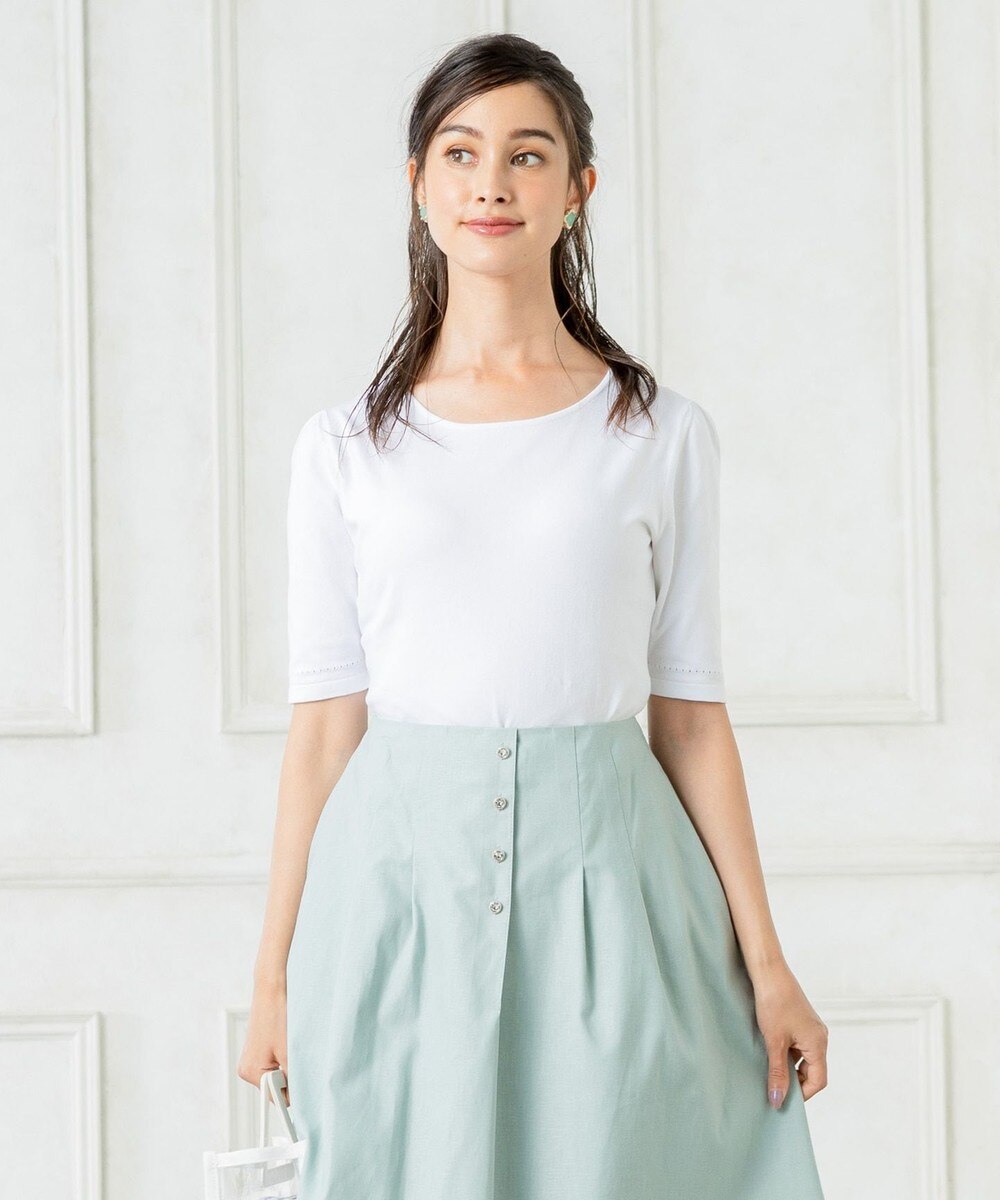 【オンワード】 TOCCA>トップス 【洗える!&ORGANIC】COTTON CANDY ニット ライトグリーン F レディース 【送料無料】