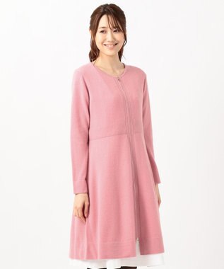 TOCCA 【洗える！】CASHMERE LONG カーディガン オールドローズ系