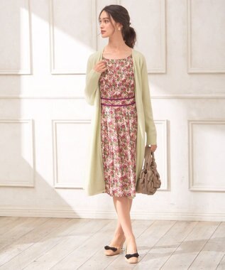 TOCCA 【洗える！】CASHMERE LONG カーディガン ライトグリーン系