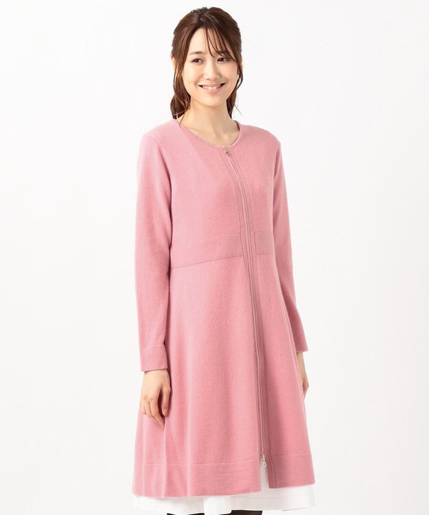 TOCCA 【洗える！】CASHMERE LONG カーディガン オールドローズ系