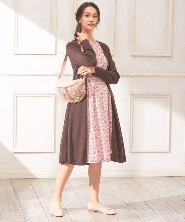 TOCCA 【洗える！】CASHMERE LONG カーディガン ブラウン系