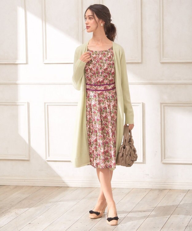 TOCCA 【洗える！】CASHMERE LONG カーディガン ライトグリーン系