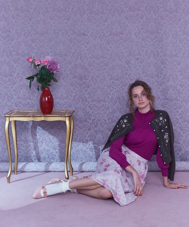 TOCCA 【ECOVERO＆洗える！】RIBBON FRIENDS ニット ボルドー系