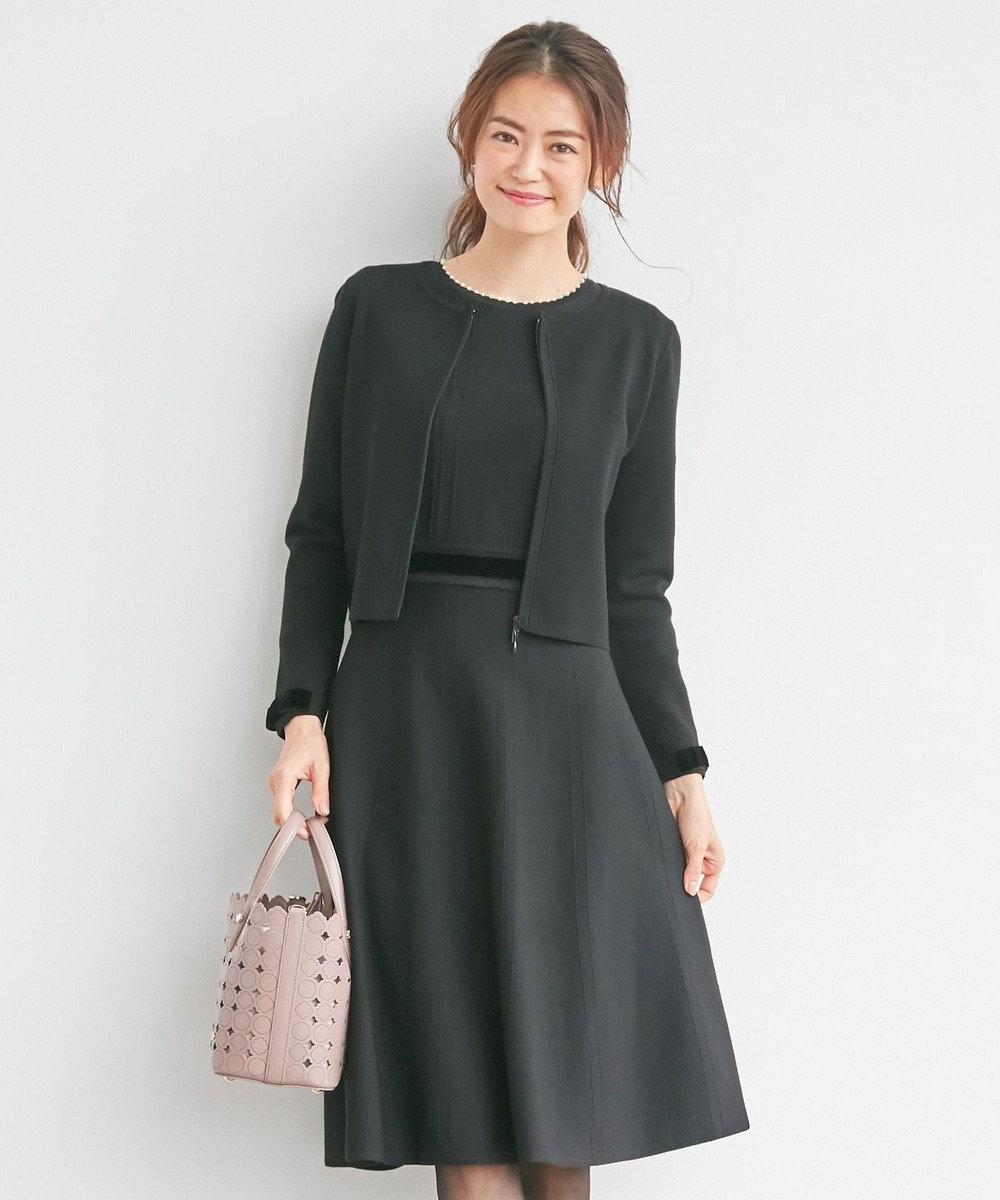 TOCCA 【洗える！】FUDGE DRESS ニットドレス ブラック系