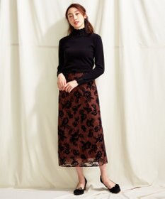 TOCCA 【洗える！】【TOCCA LAVENER】Lace Turtle Knit ニット