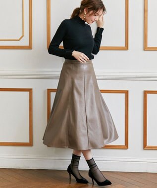 TOCCA 【洗える！】【TOCCA LAVENER】Lace Turtle Knit ニット ブラック系