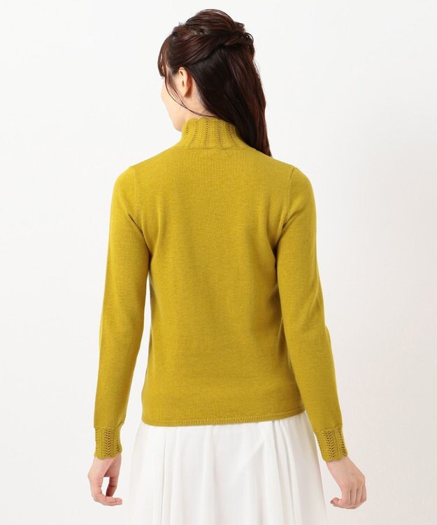 TOCCA 【洗える！】【TOCCA LAVENER】Lace Turtle Knit ニット 黄緑系