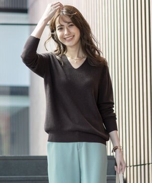 【WEB限定カラーあり】20カシミヤ Vネックニット
