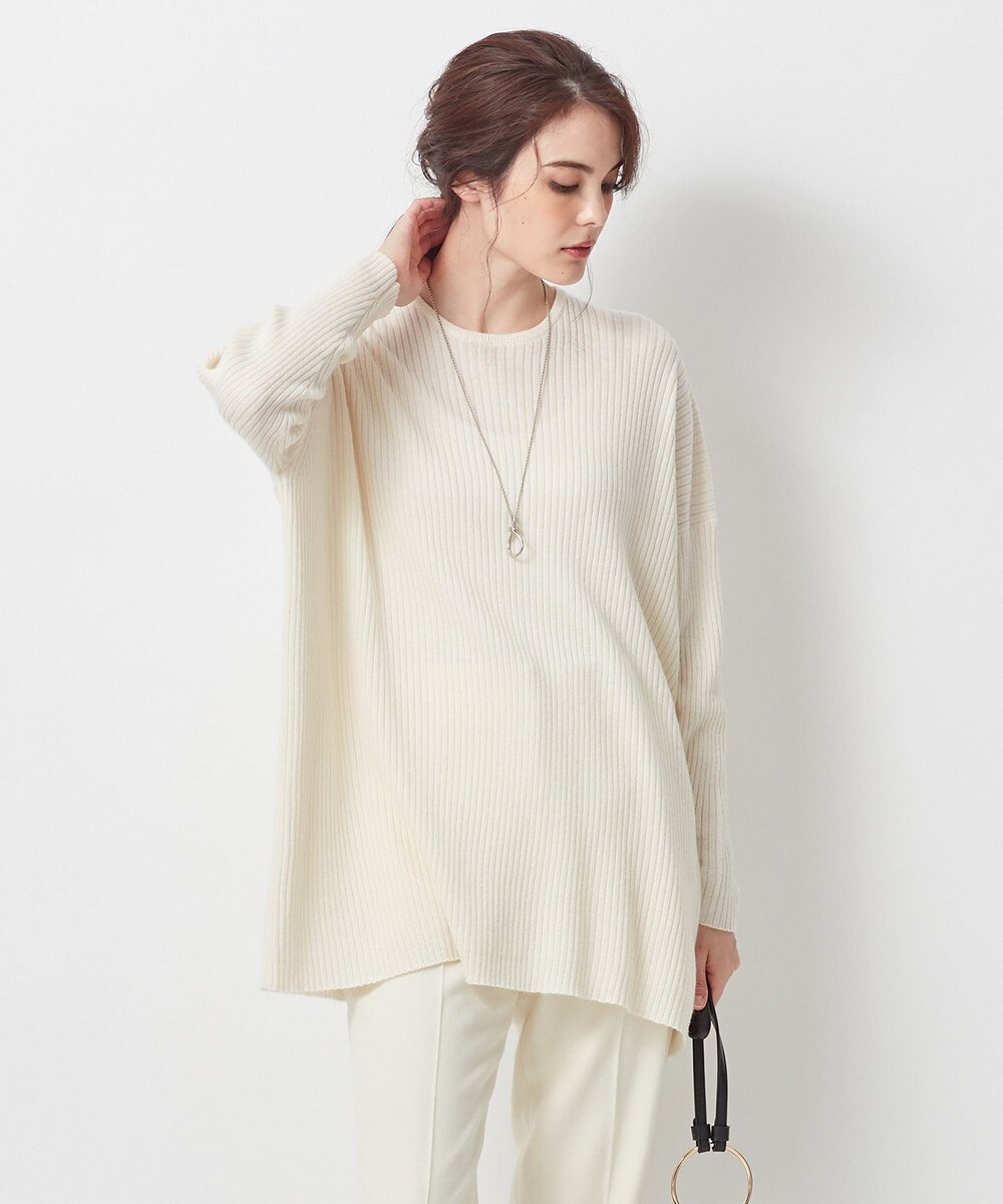 【オンワード】 23区>トップス 20カシミヤ ワイドボリュームニット アイボリー 38 レディース 【送料無料】