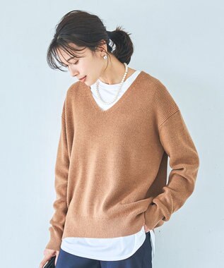 ウールコットン オーバーサイズ Vネック ニット 23区 ファッション通販 公式通販 オンワード クローゼット
