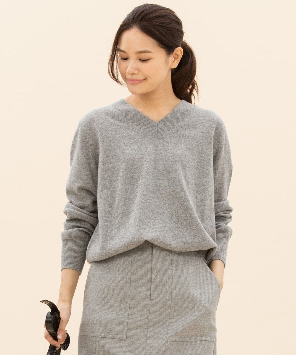 Amazon State Cashmere ピュア カシミヤ100 レディーズ 長袖 プルオーバー式 Vネックセーター ソフト セーター 通販