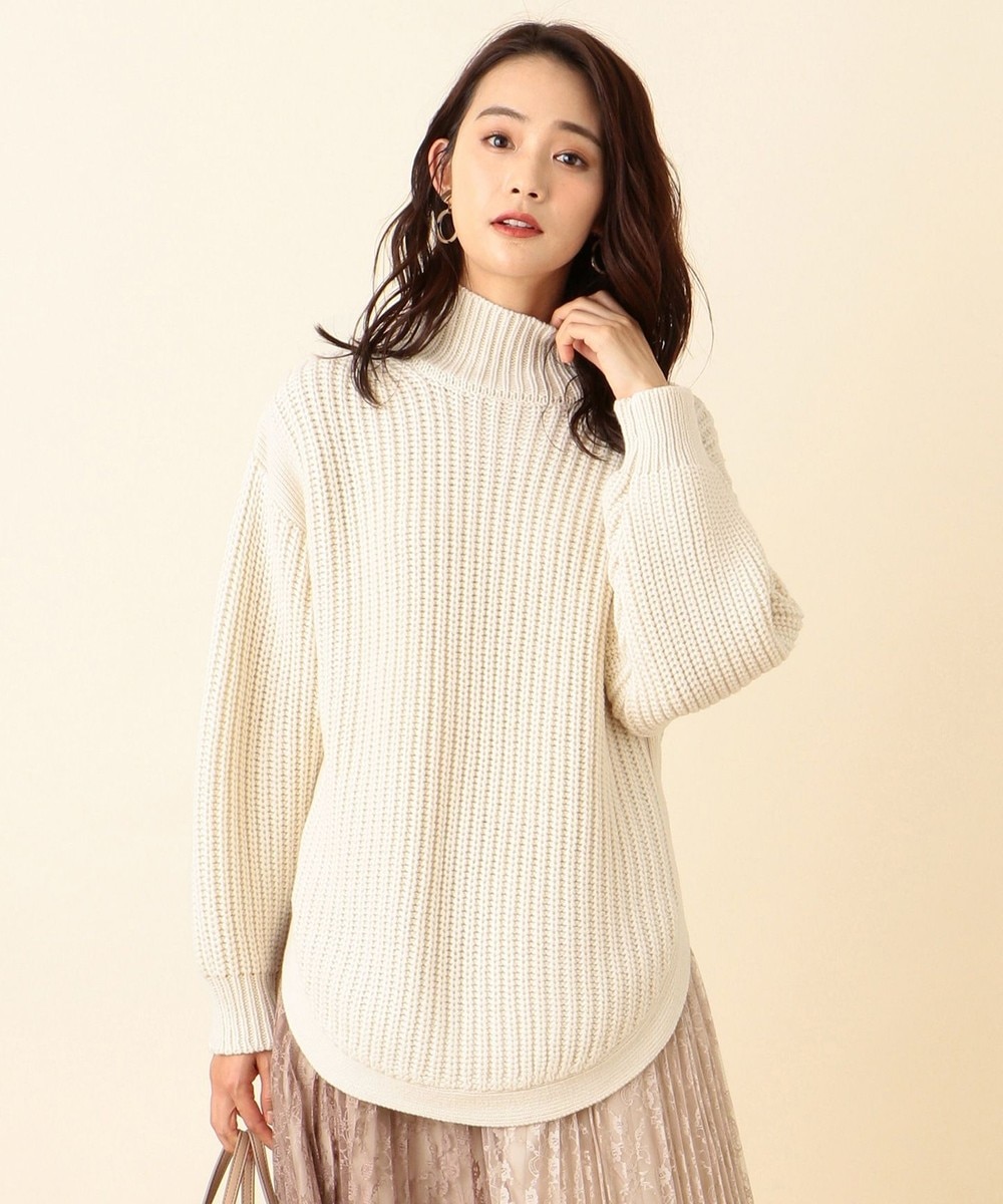 【オンワード】 any SiS L>トップス 【洗える】ハイネックオーバー ニット ピスタチオ 4 レディース 【送料無料】