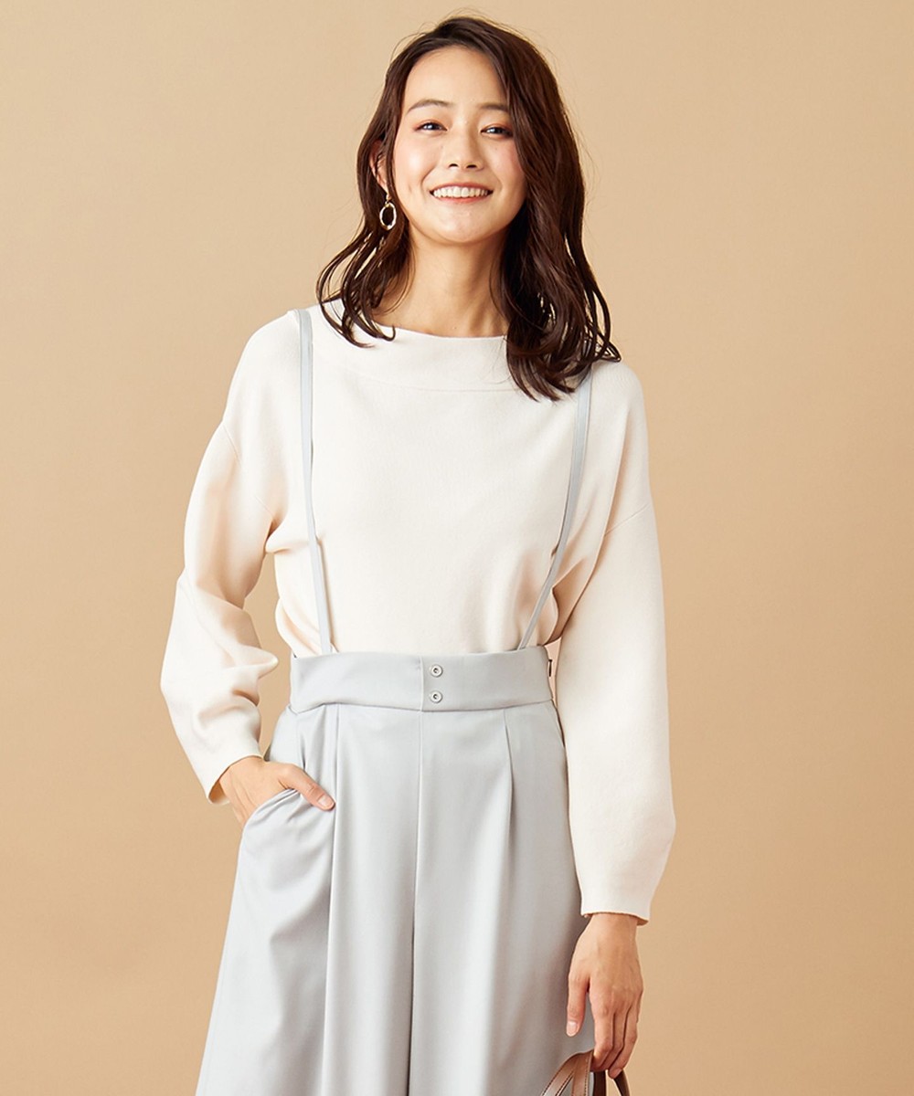 【オンワード】 any SiS L>トップス 【洗える】カラーパフスリーブ ニット ミント 4 レディース 【送料無料】