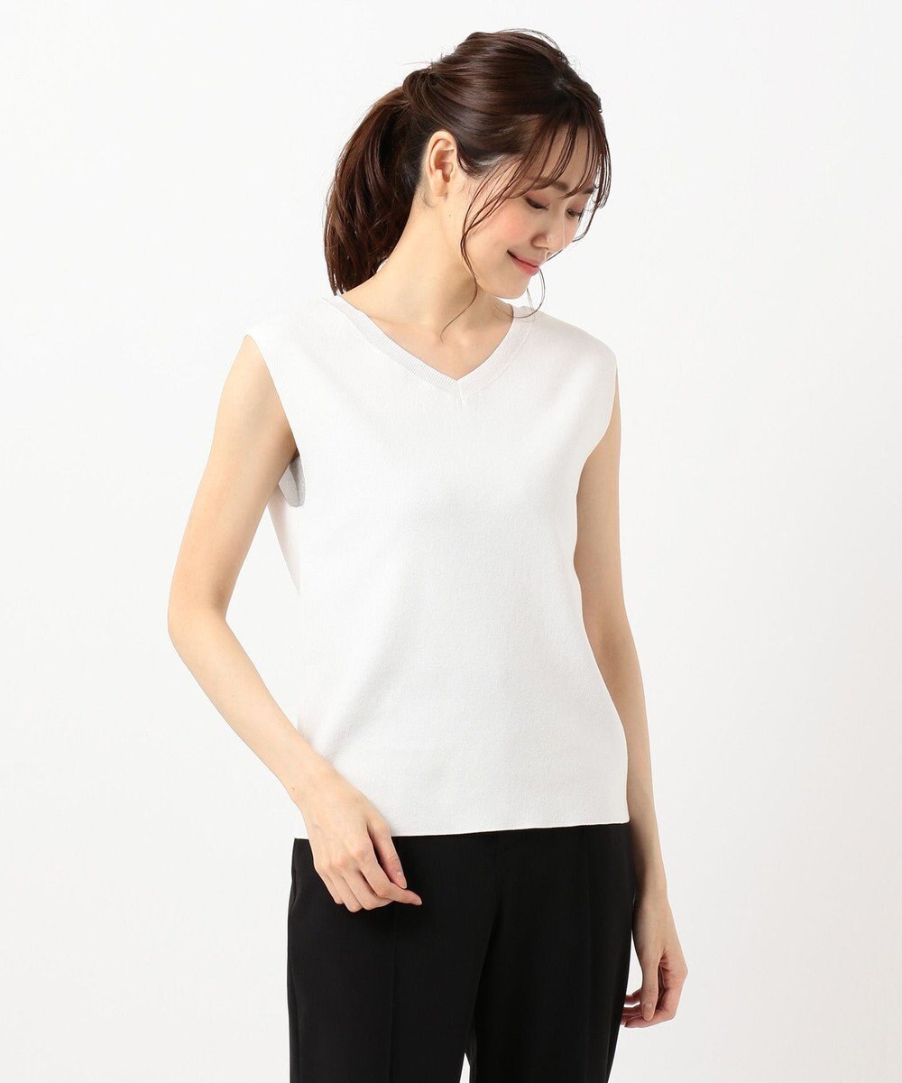 Web限定カラーあり Vネック ニットタンクトップ 組曲 ファッション通販 公式通販 オンワード クローゼット