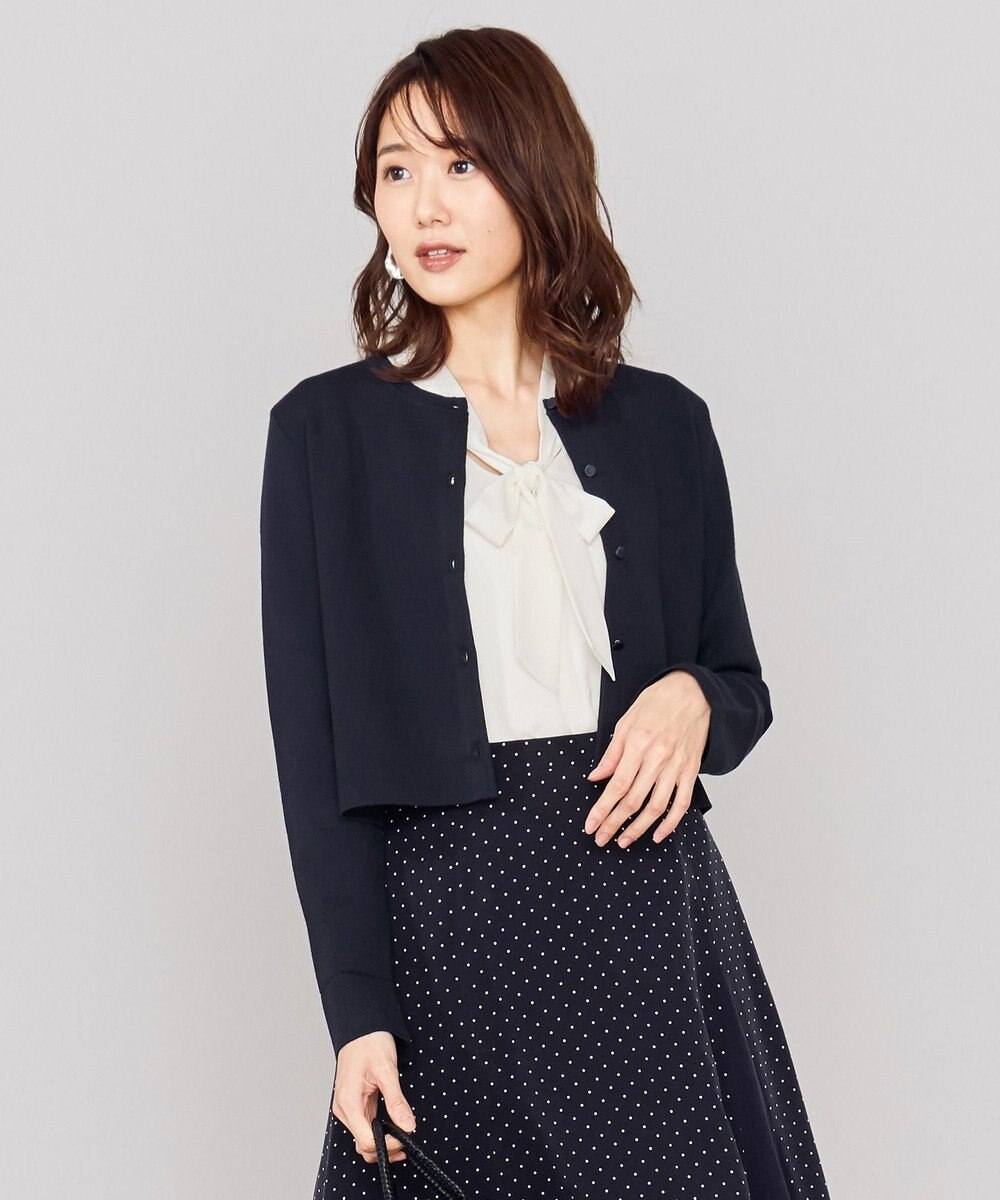 ワンピースに最適 ストレッチディティールニットカーディガン 組曲 L ファッション通販 公式通販 オンワード クローゼット